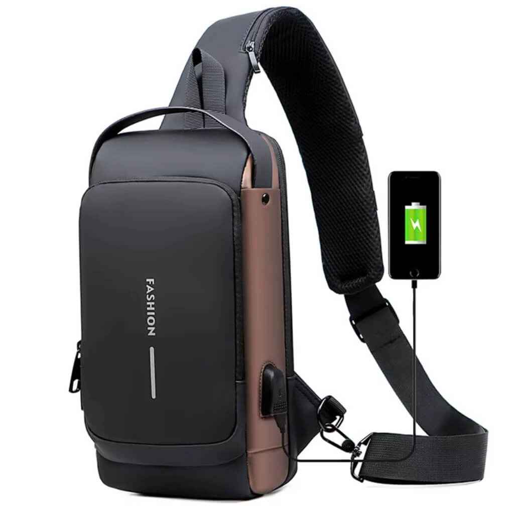 Mochila Antifurto com Senha e Porta USB