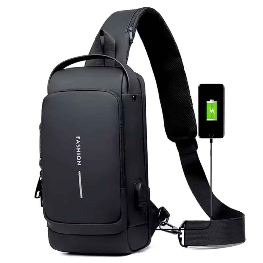 Mochila Antifurto com Senha e Porta USB