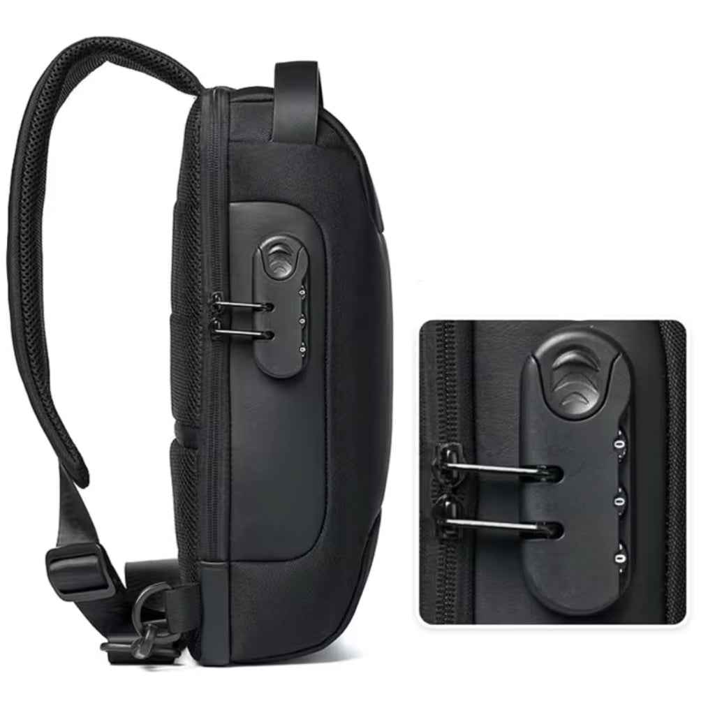 Mochila Antifurto com Senha e Porta USB