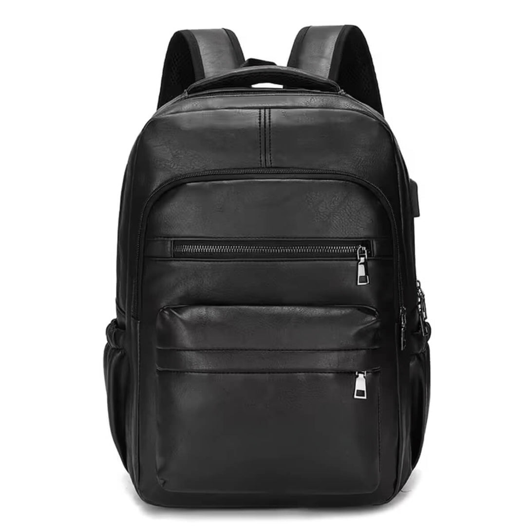 Mochila Masculina de Couro Reforçada para Estudos e Viagens - ClickMade
