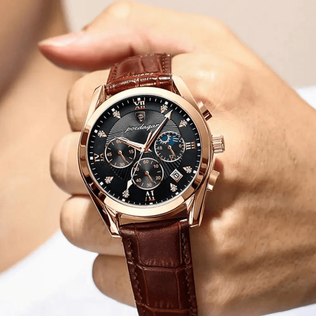 Relogio Masculino em Couro Modelo Luminous - ClickMade