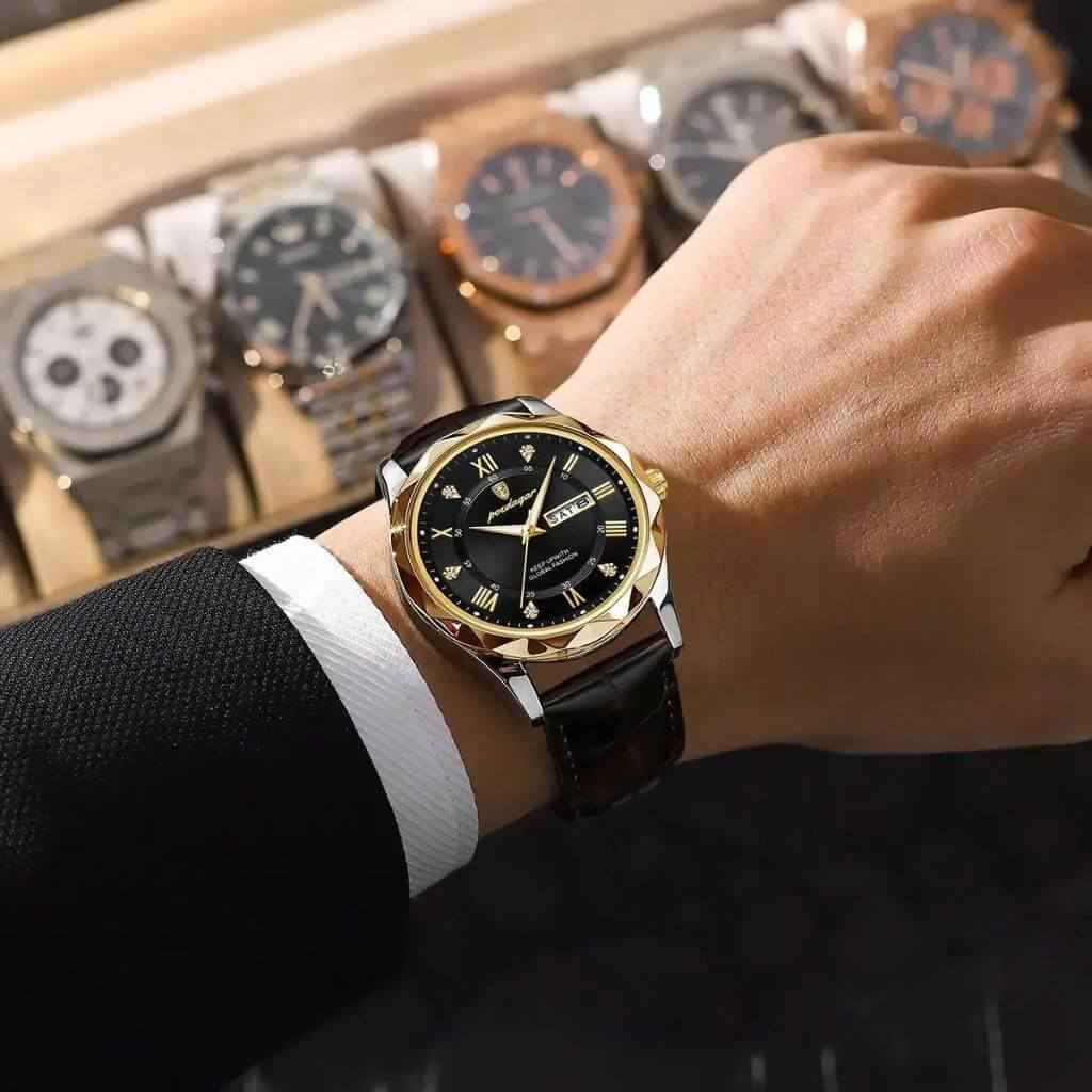 Relógio Masculino em Couro Modelo Regal