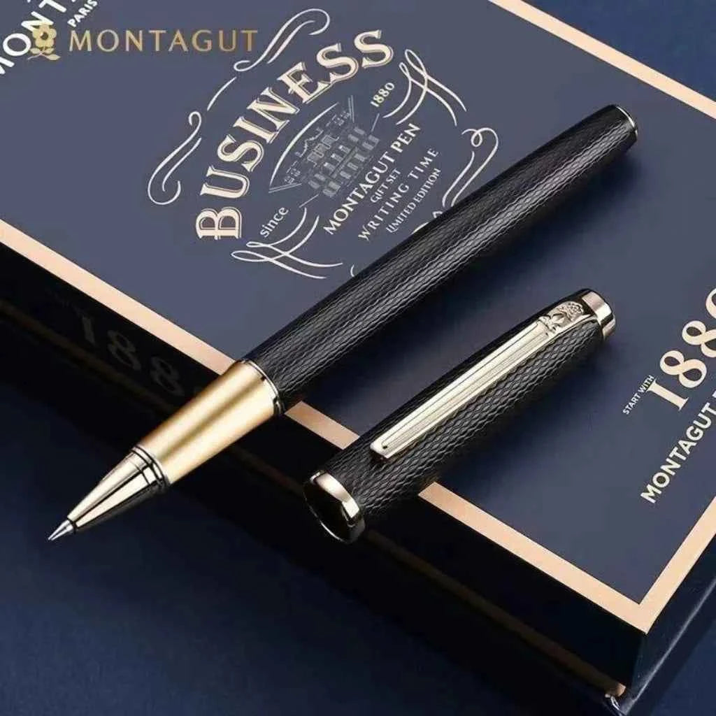 Caneta Clickmade Rollerball Série Montagut modelo 7569 + Kit Presente