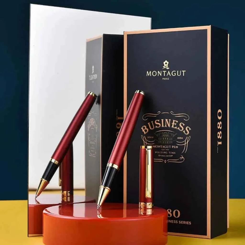 Caneta Esferográfica Ponta Fina Montagout Modelo 5262 + Refil