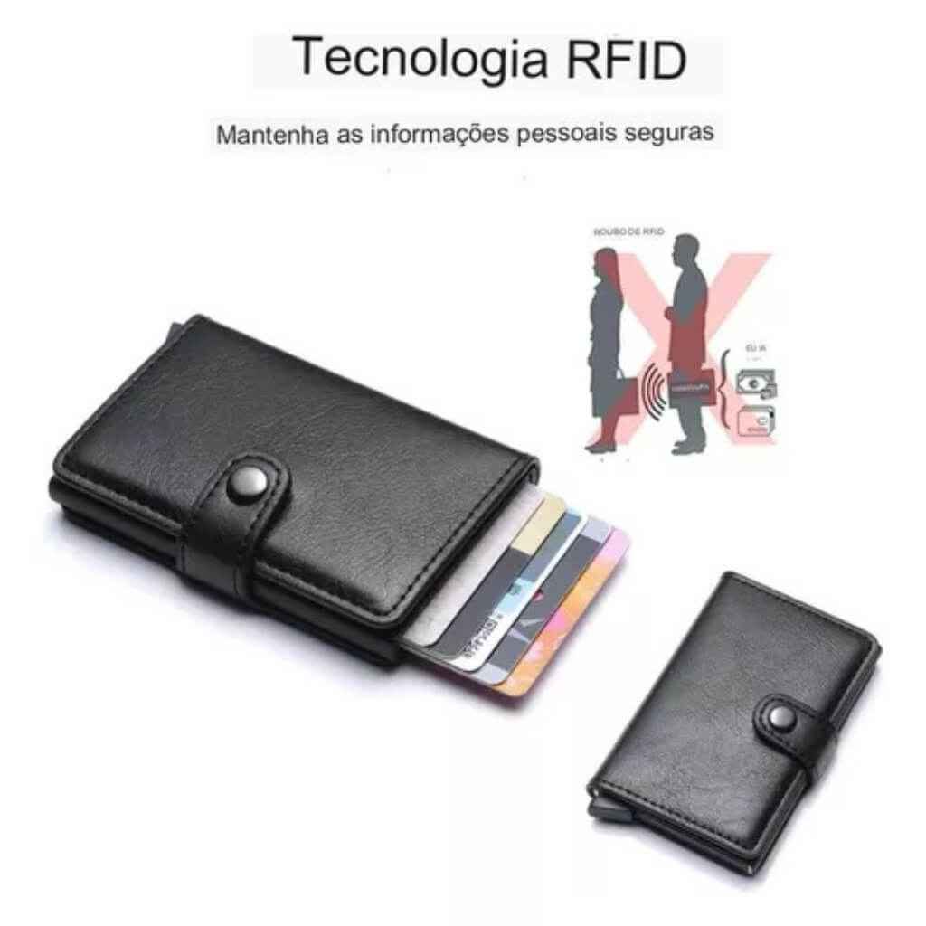 Carteira Masculina em Couro Modelo Modern Money