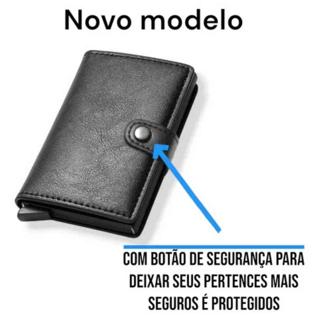 Carteira Masculina em Couro Modelo Modern Money