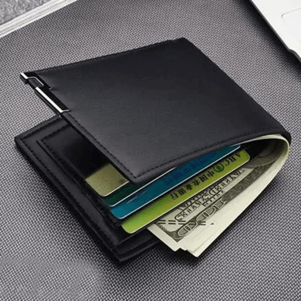 Carteira Masculina em Couro Modelo Money Clip - ClickMade