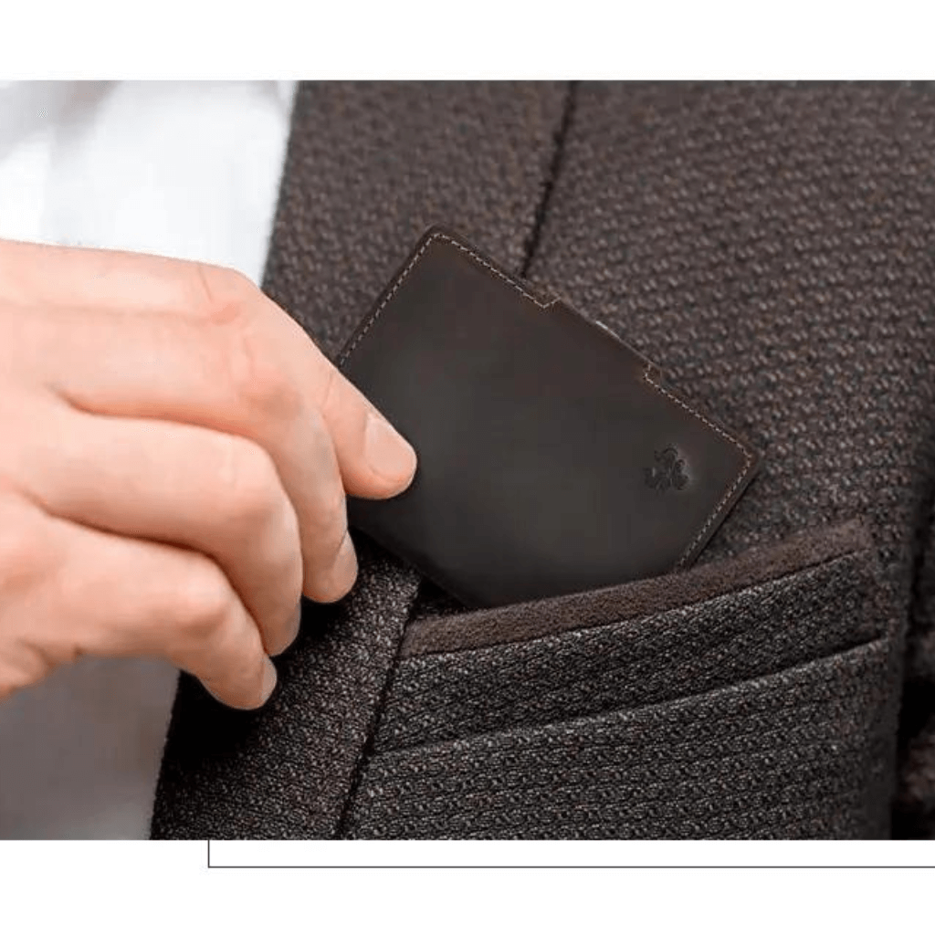 Carteira Masculina em Couro Modelo Sleek - ClickMade