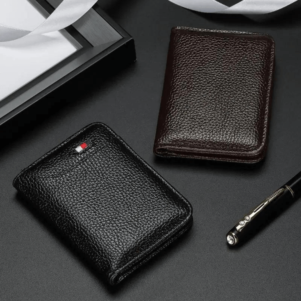 Carteira Masculina Slim de Couro Modelo SlimFlex - ClickMade