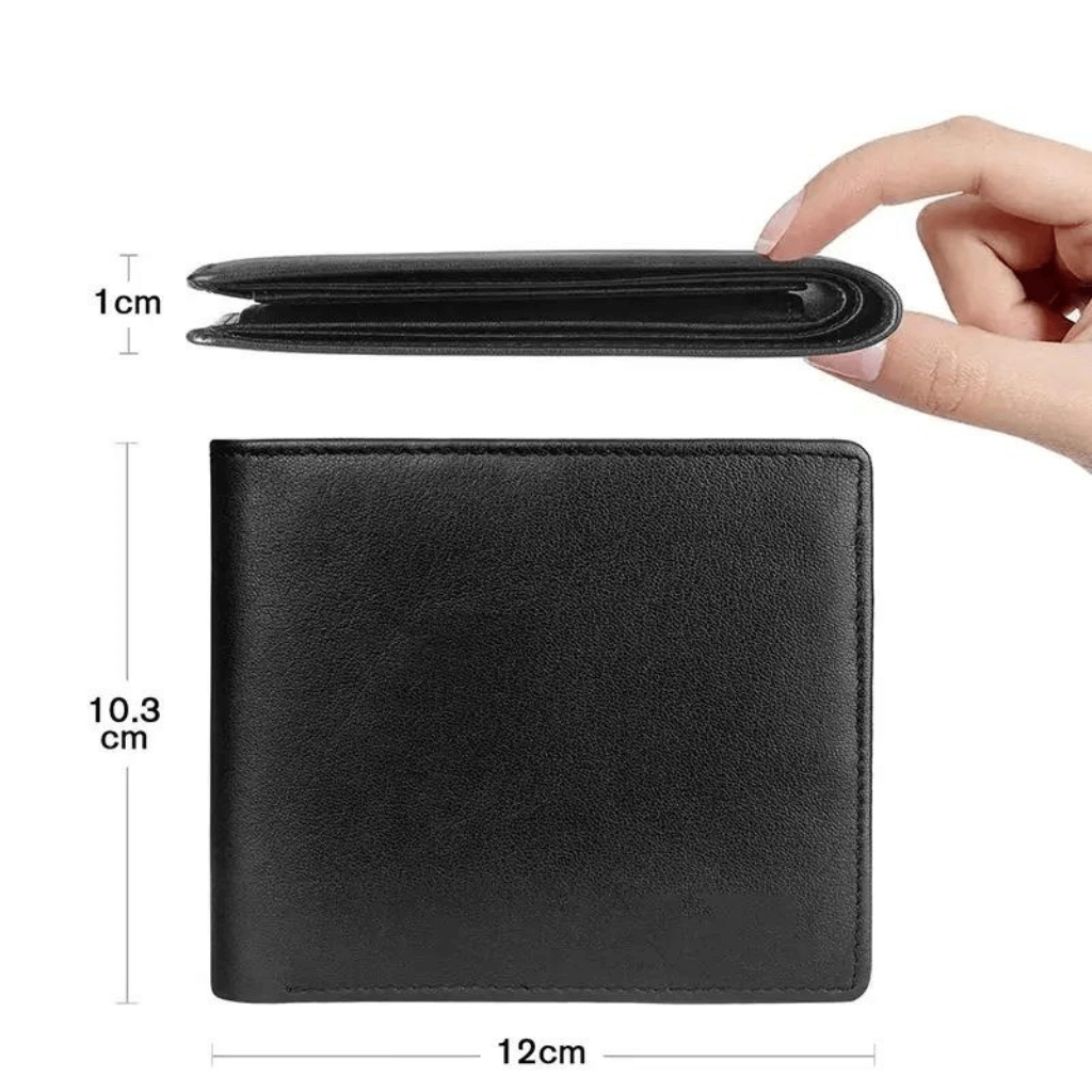 Carteira Masculina Slim de Couro Modelo SlimGuard - ClickMade