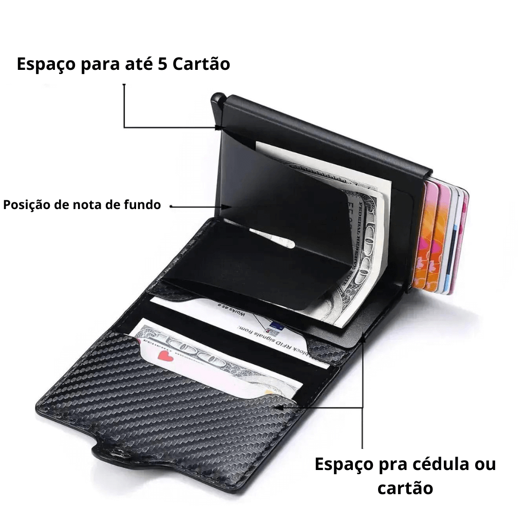 Carteira Masculina Slim Modelo SlimWave - ClickMade