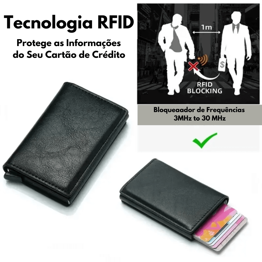 Carteira Masculina Slim Modelo SlimWave - ClickMade