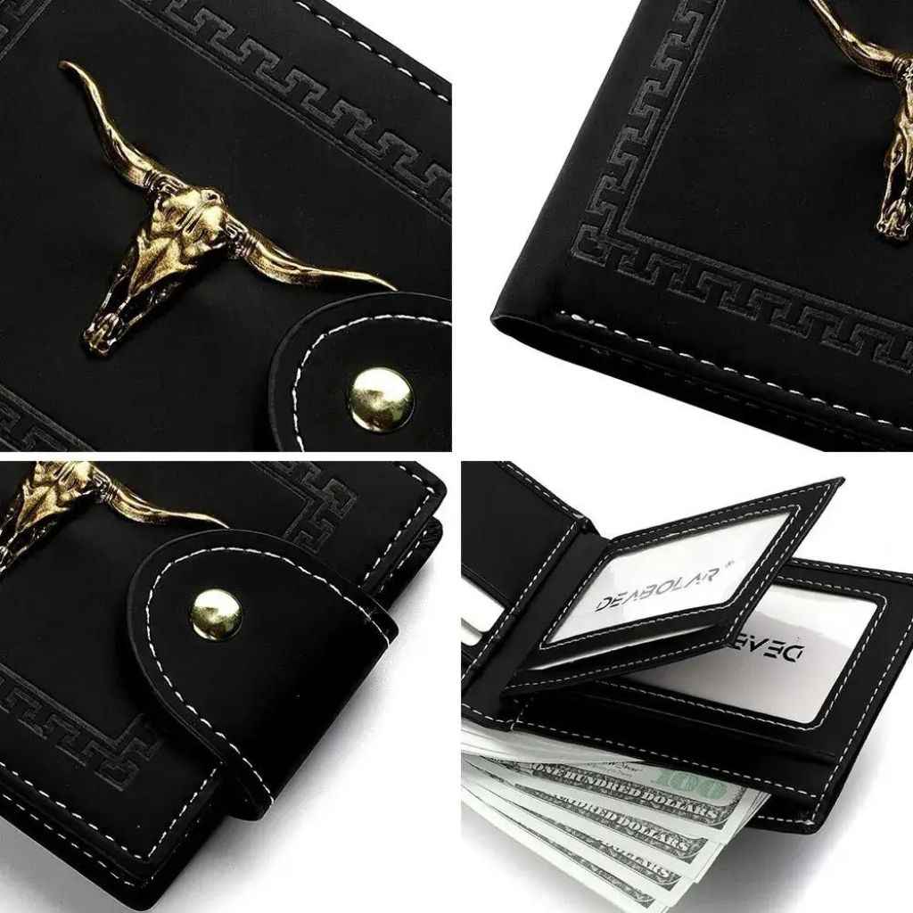 Carteira Masculina Slim Modelo Vintage Billfold