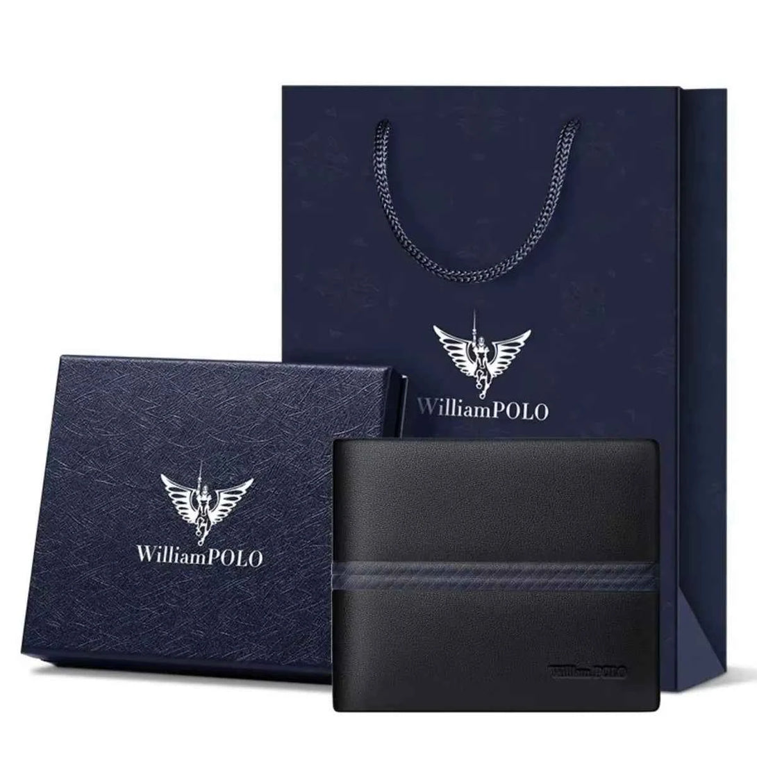 Carteira Slim Willian Polo de Couro Legitimo Modelo Sentinel