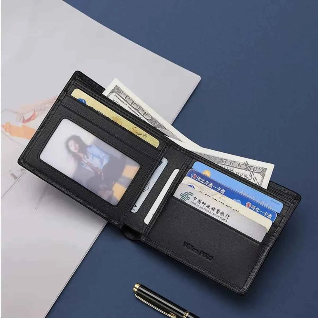 Carteira Slim Willian Polo de Couro Legitimo Modelo Sentinel
