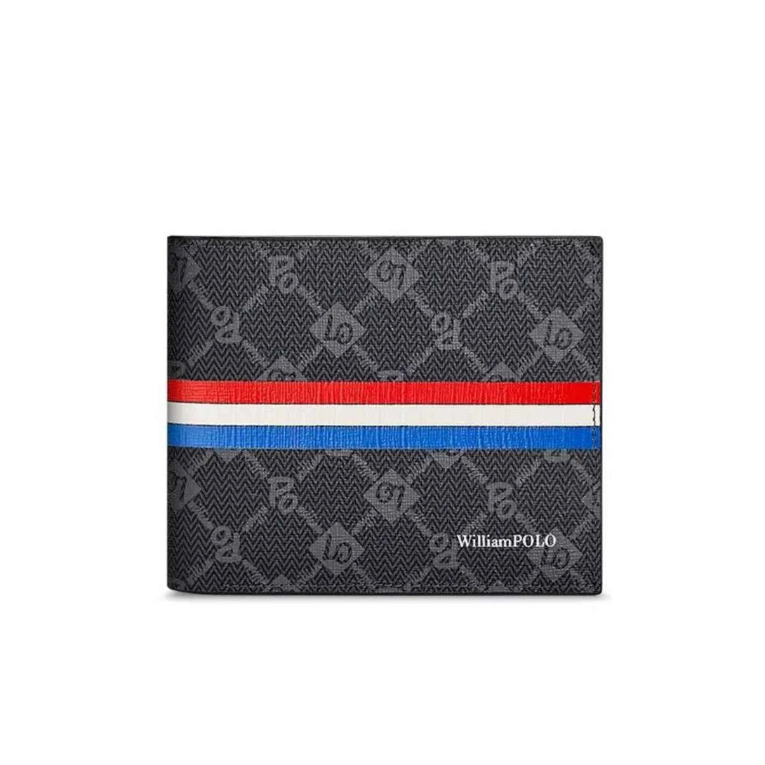 Carteira Slim Willian Polo de Couro Legitimo Modelo Aurum