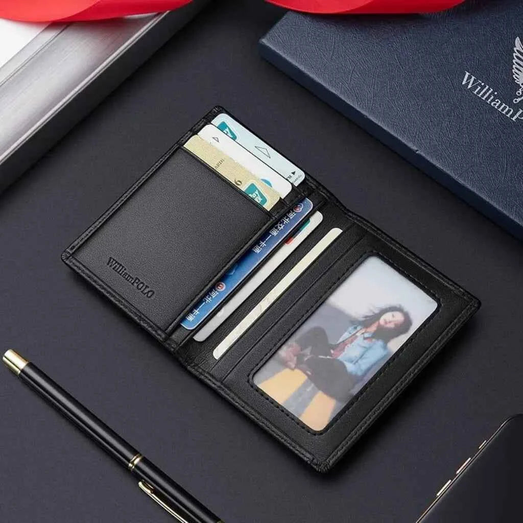 Carteira Slim Willian Polo de Couro Legitimo Modelo Berlin