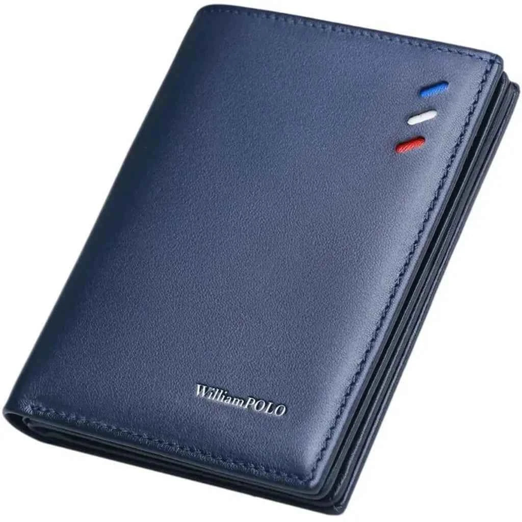 Carteira Slim Willian Polo de Couro Legitimo Modelo Milano