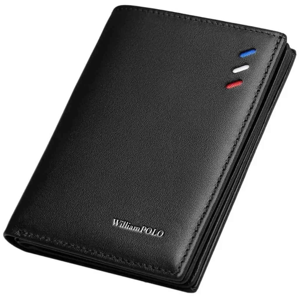 Carteira Slim Willian Polo de Couro Legitimo Modelo Milano