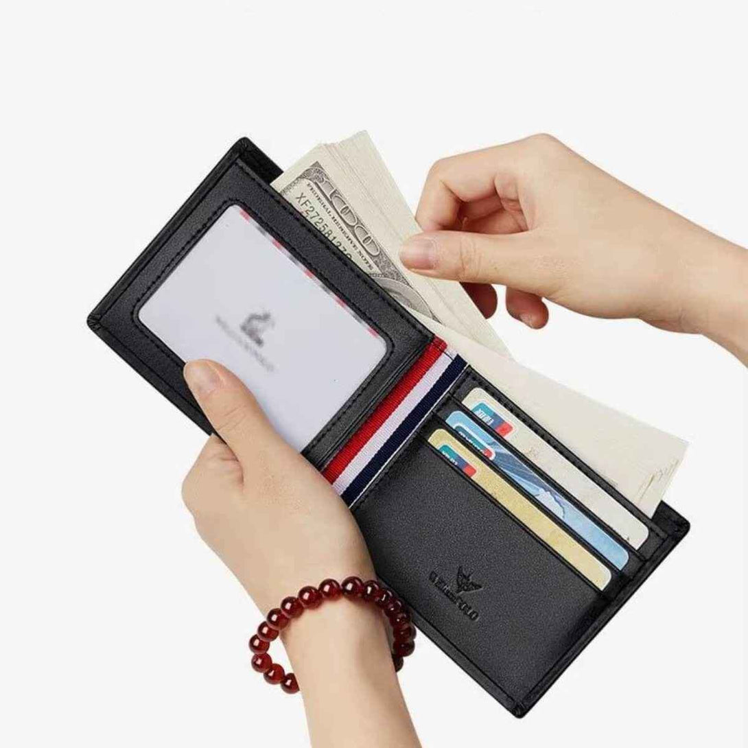 Carteira Slim Willian Polo de Couro Legitimo Modelo Mono