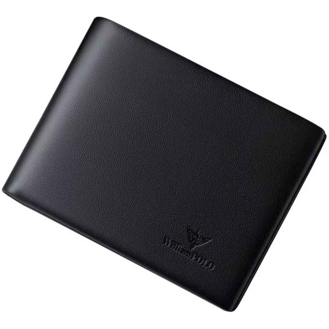 Carteira Slim Willian Polo de Couro Legitimo Modelo Mono