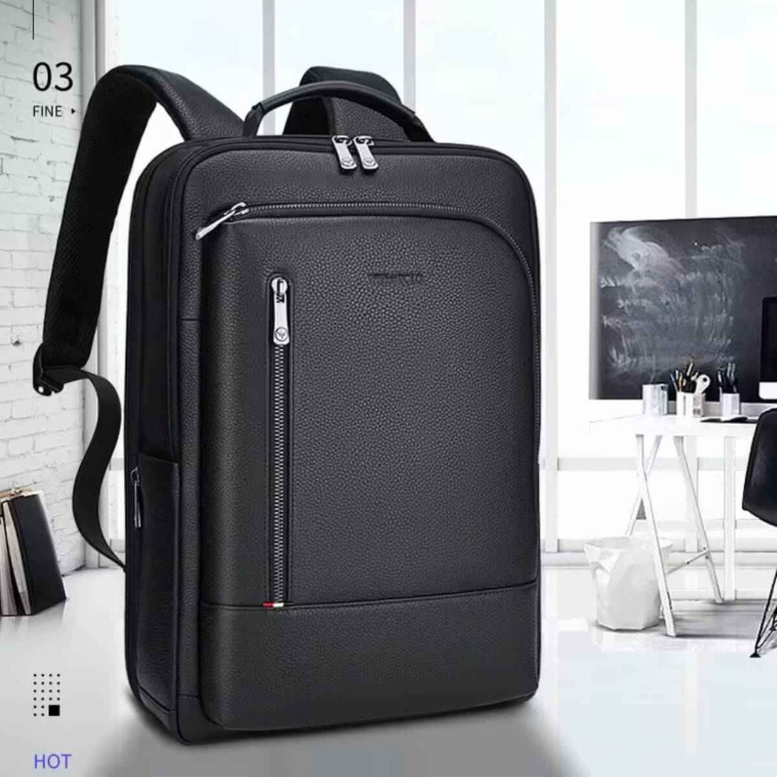 Mochila em Couro William Polo para Notebooks Modelo Vintage