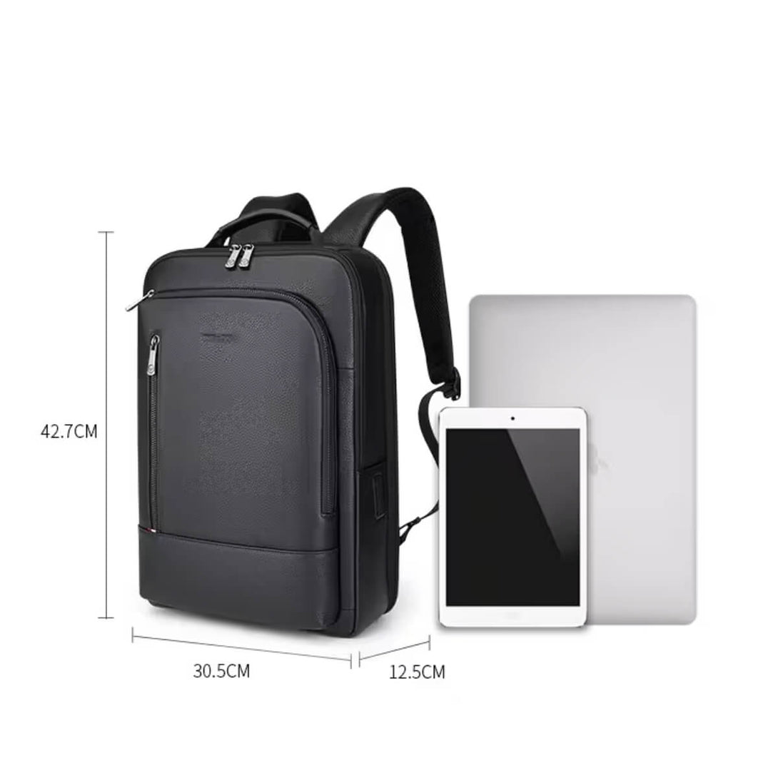 Mochila em Couro William Polo para Notebooks Modelo Vintage - ClickMade