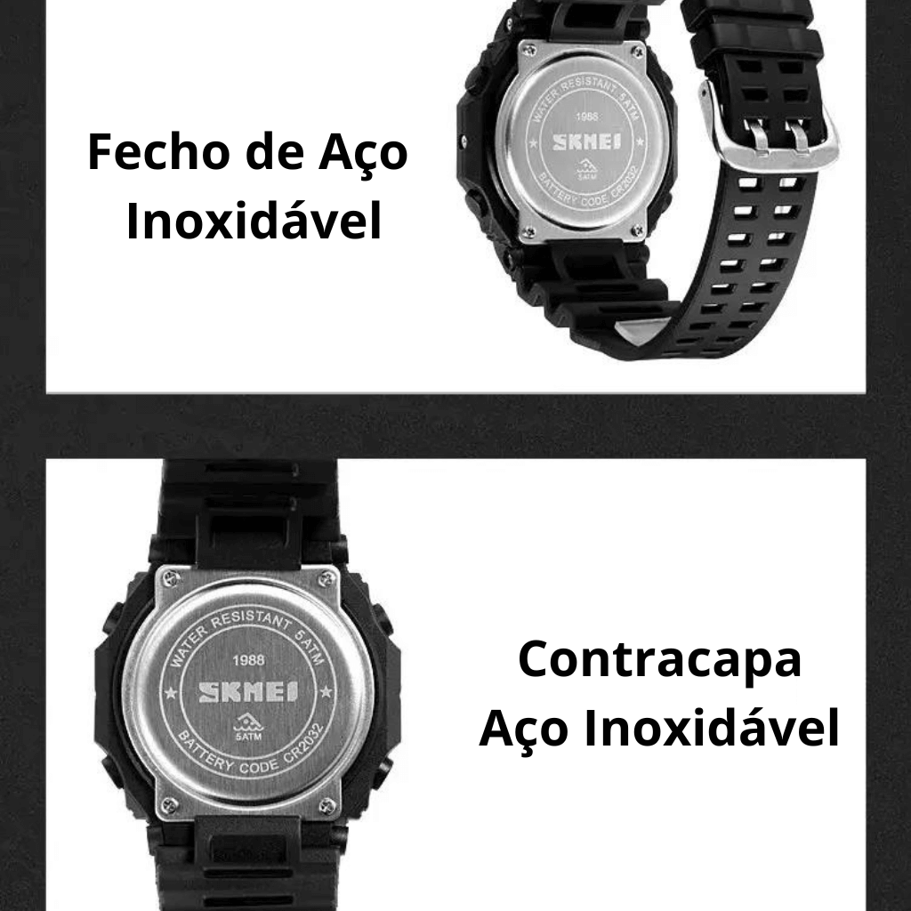 Relógio Digital Modelo FusionTime - ClickMade
