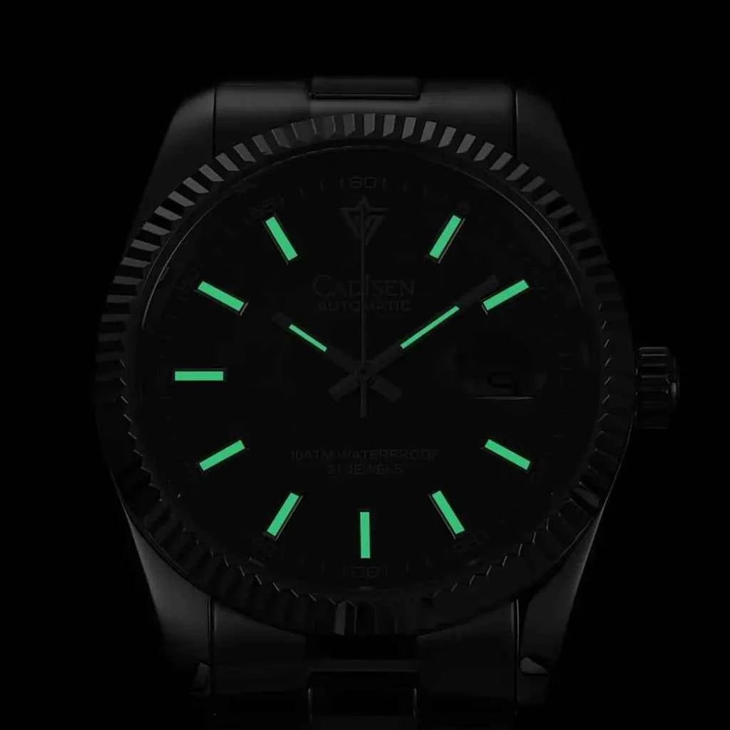 Relógio Masculino Automático Dourado Modelo Zenith Green