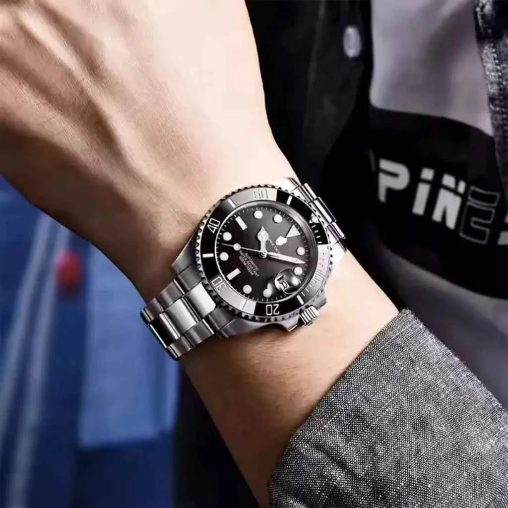 Relogio Masculino Automatico Modelo Belmont Black