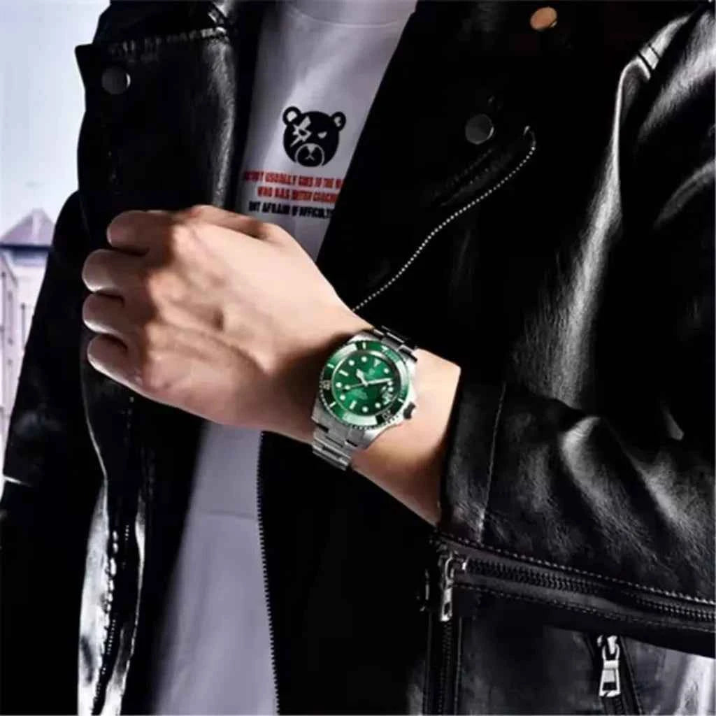 Relogio Masculino Automatico Modelo Belmont Green