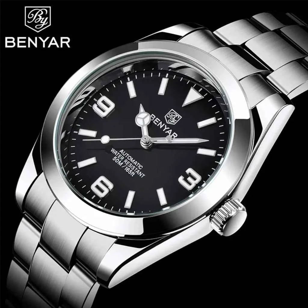 Relógio Masculino Automátco Modelo Bravus Black