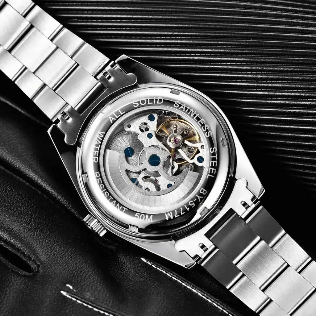 Relógio Masculino Automátco Modelo Bravus Black