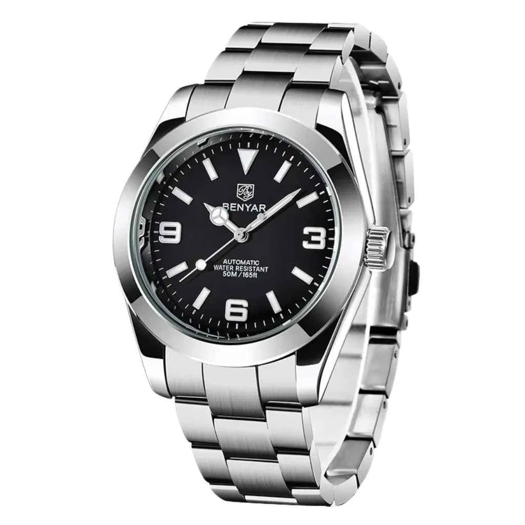 Relógio Masculino Automátco Modelo Bravus Black
