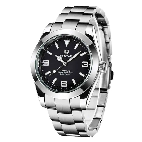 Relógio Masculino Automátco Modelo Bravus Black