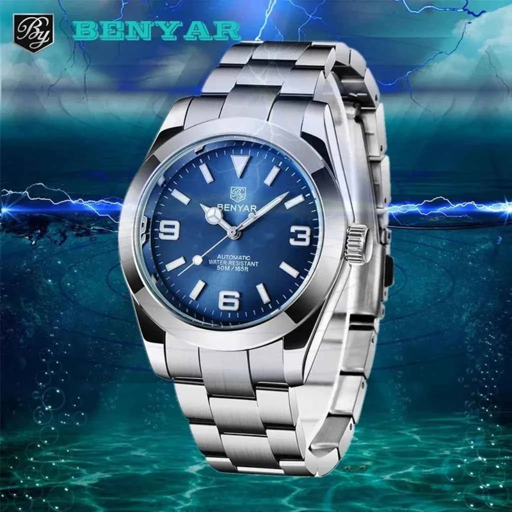 Relógio Masculino Automátco Modelo Bravus Blue