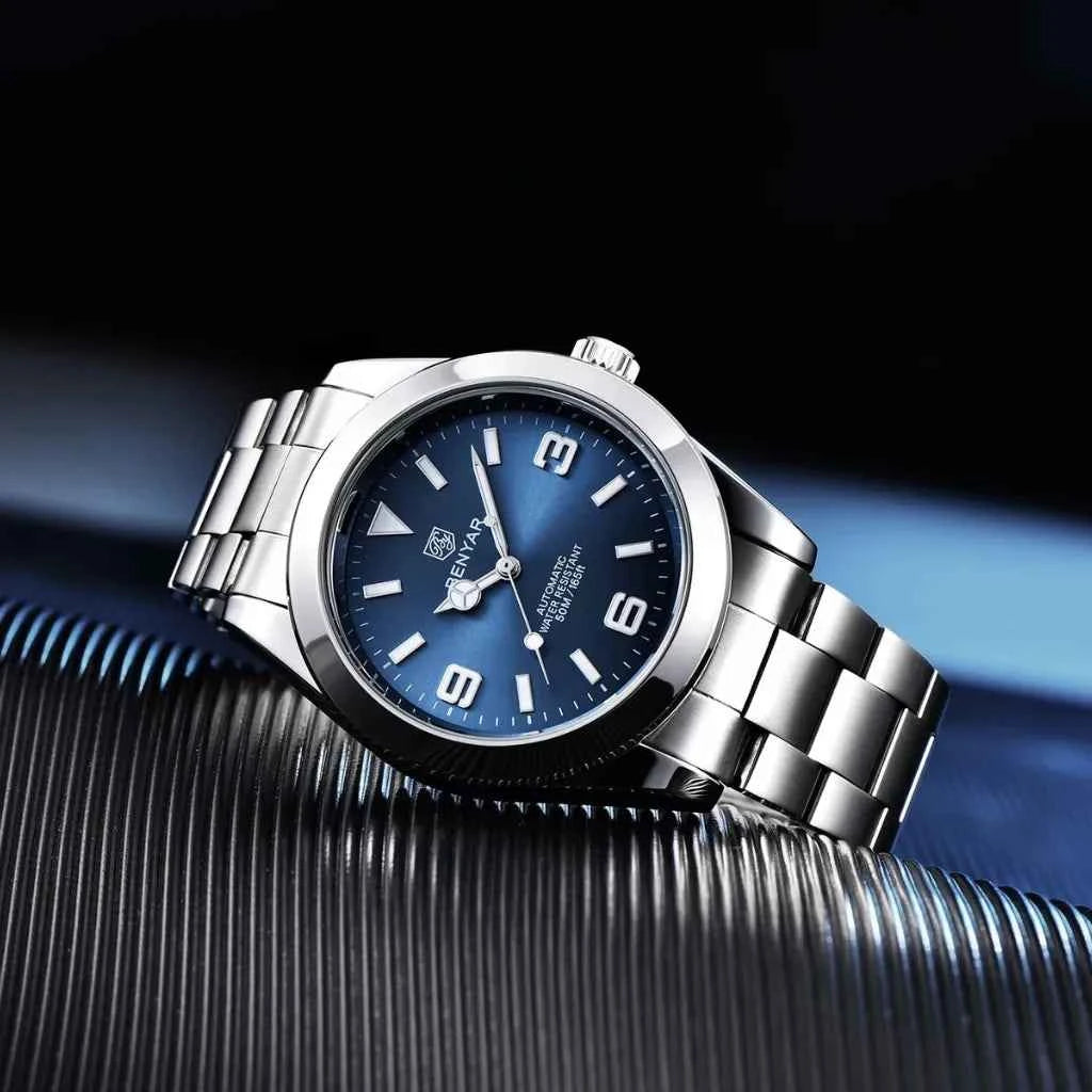 Relógio Masculino Automátco Modelo Bravus Blue