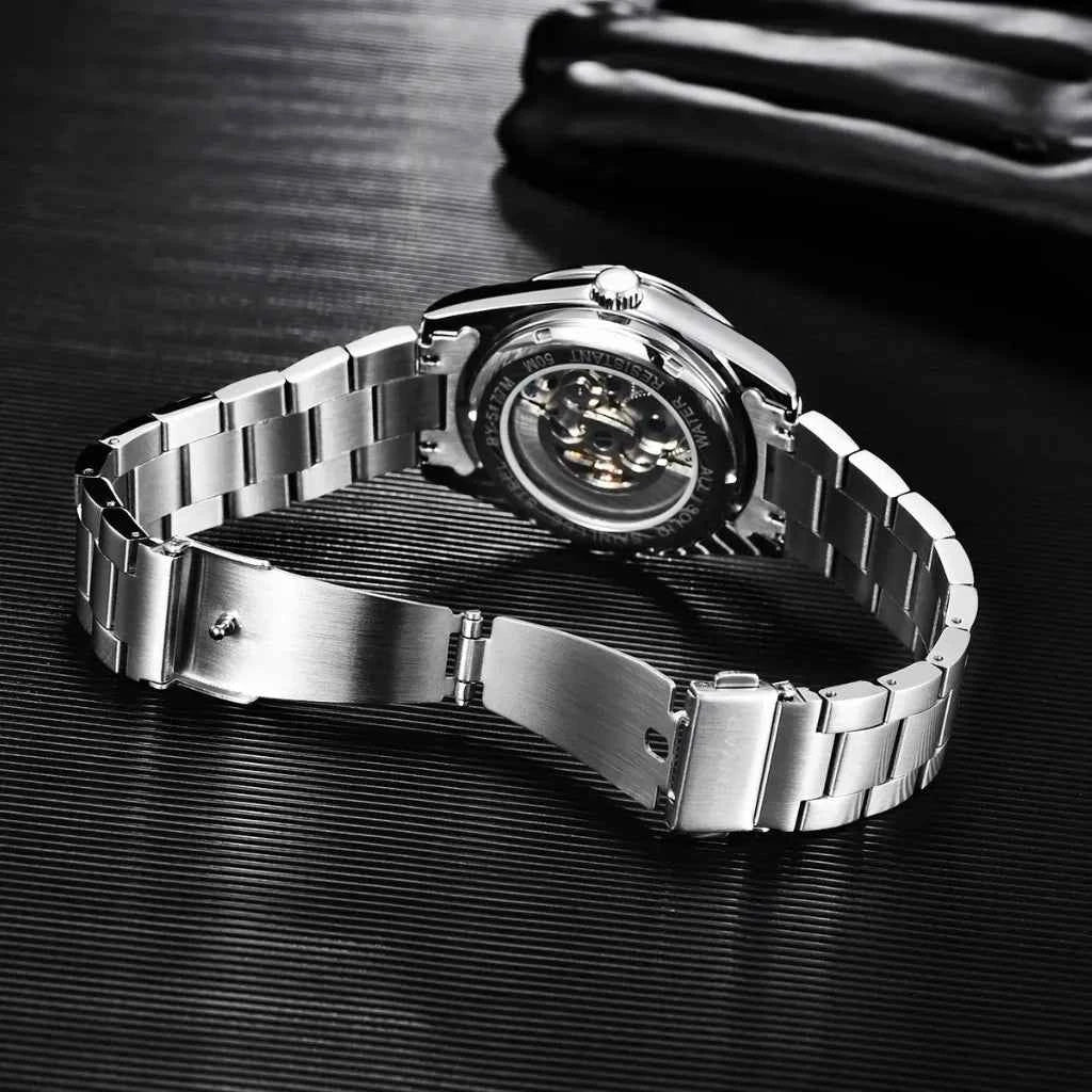 Relógio Masculino Automátco Modelo Bravus Silver