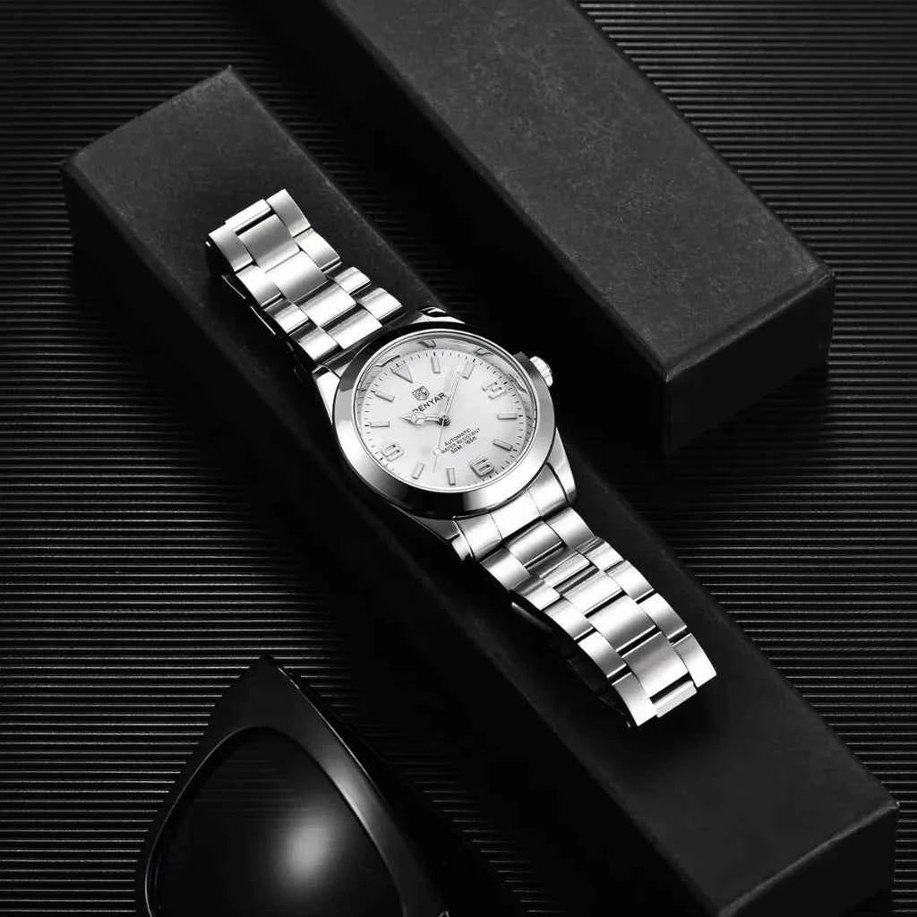 Relógio Masculino Automátco Modelo Bravus Silver