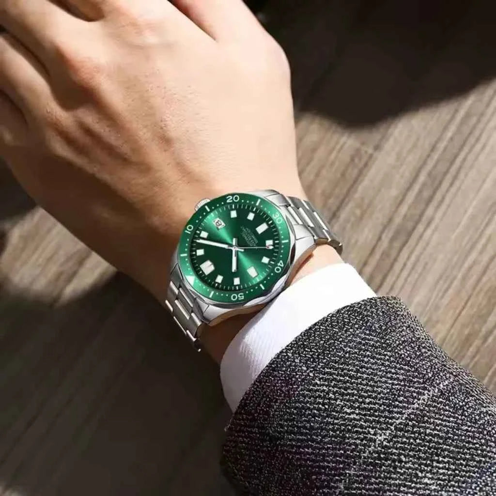 Relogio Masculino Automatico Modelo Monarch Green