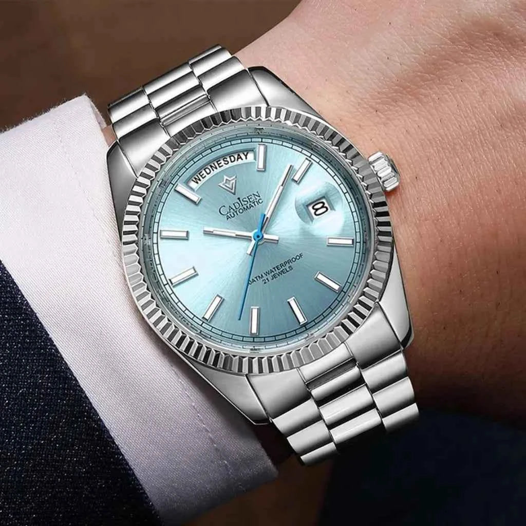 Relógio Masculino Automático Modelo Zenith Blue