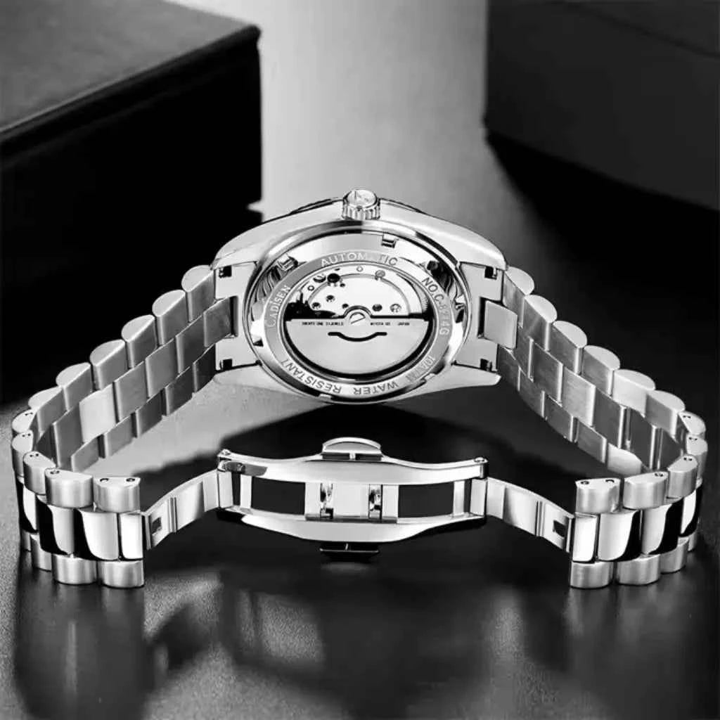 Relógio Masculino Automático Prata Modelo Zenith Silver