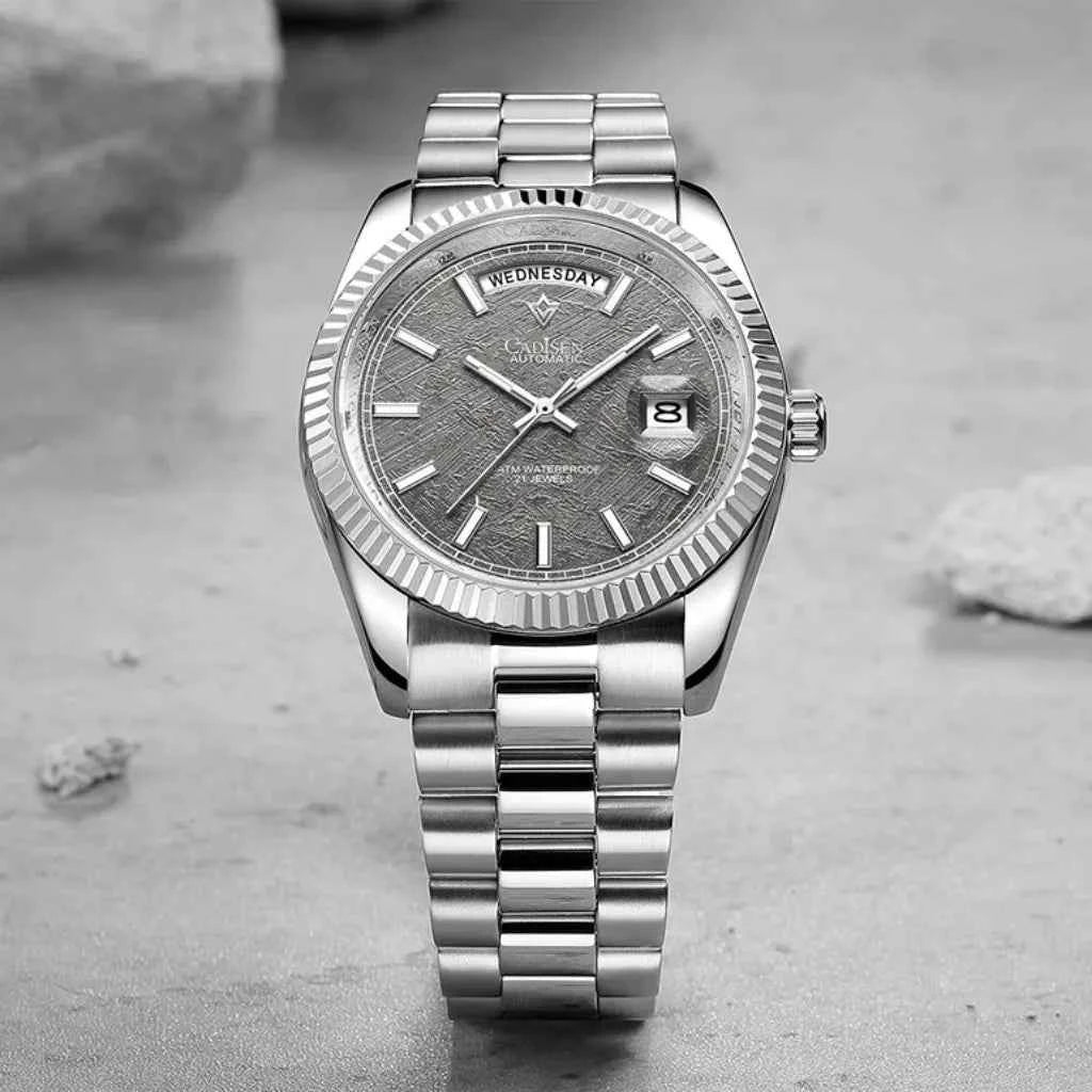 Relógio Masculino Automático Prata Modelo Zenith Silver
