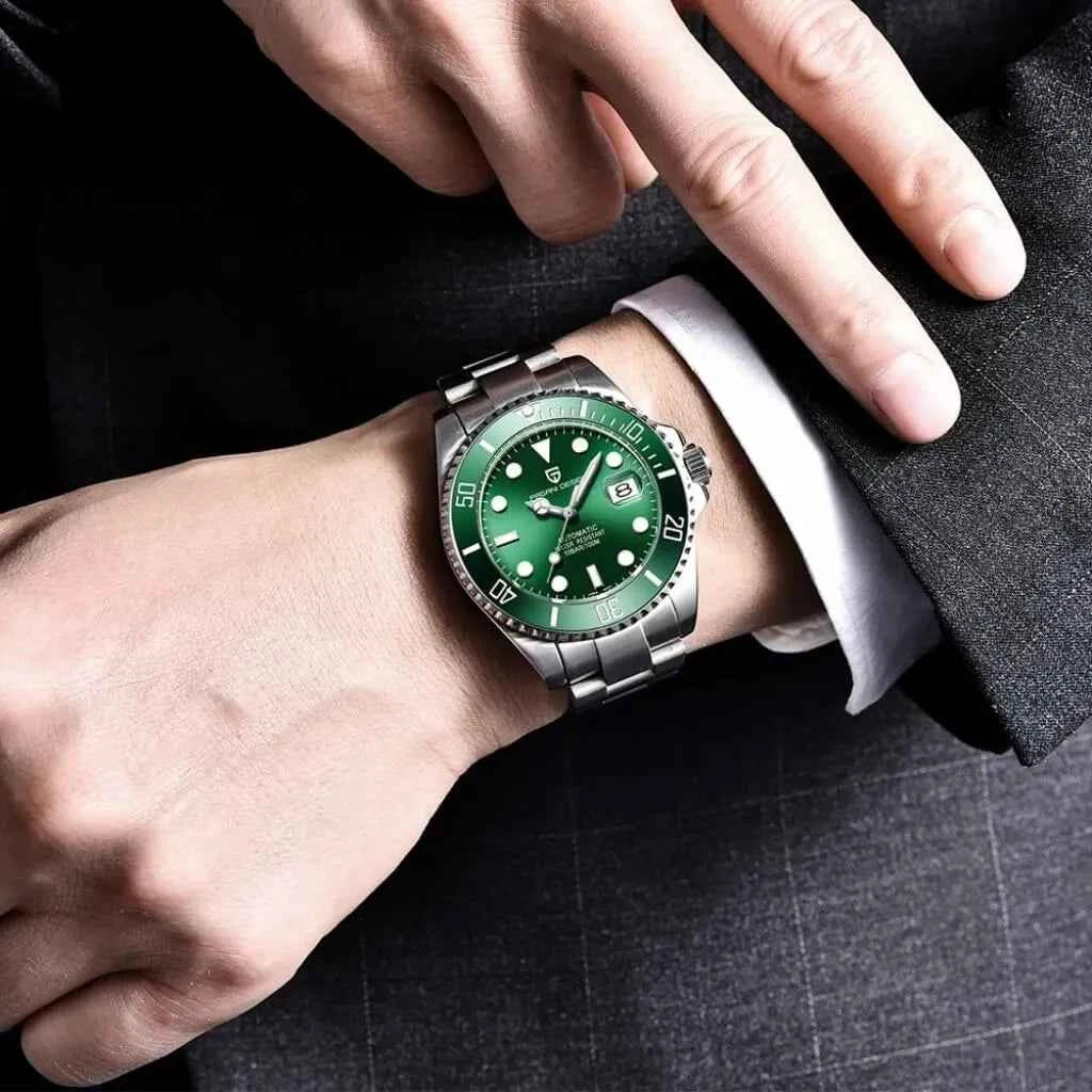 Relógio Pagani Design Modelo Nautilus Green