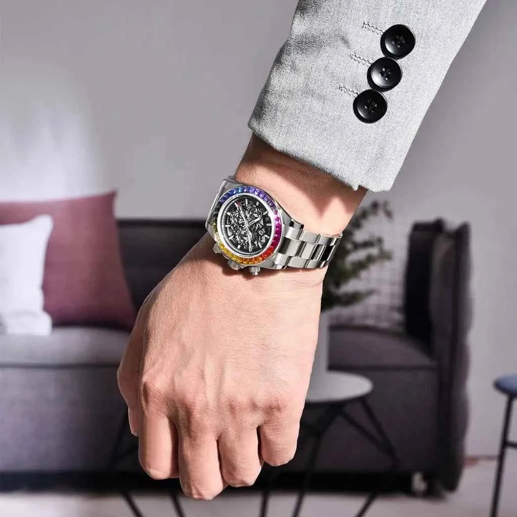 Relogio Pagani Design Modelo Rainbow