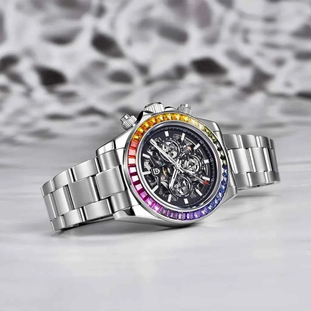 Relogio Pagani Design Modelo Rainbow