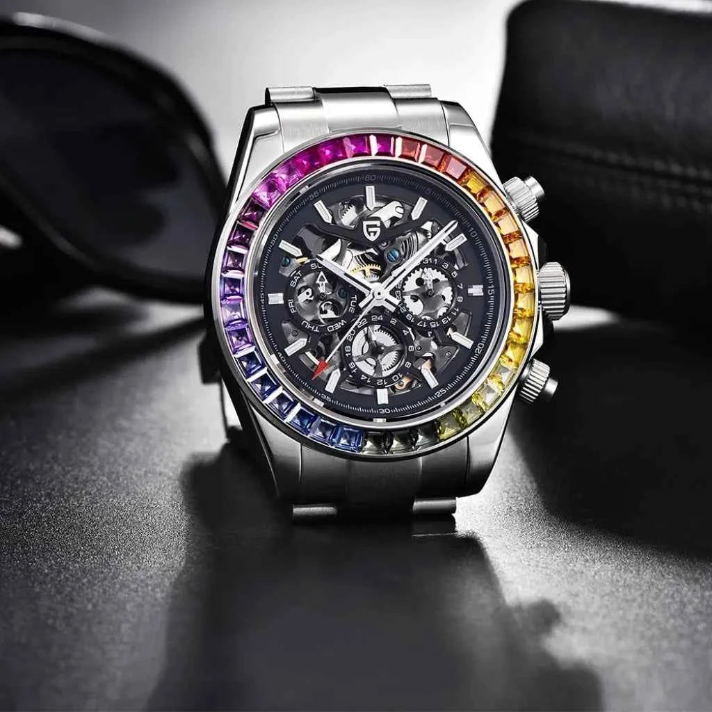 Relogio Pagani Design Modelo Rainbow